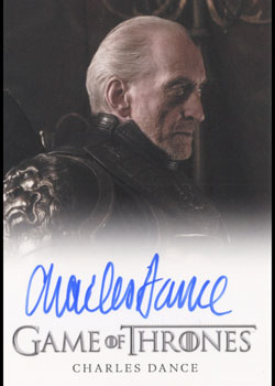 Charles Dance as Tywin Lannister Autograph card