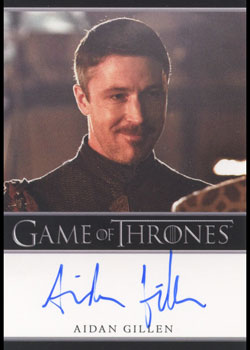 Aidan Gillen as Petyr Baelish ``Littlefinger' Autograph card