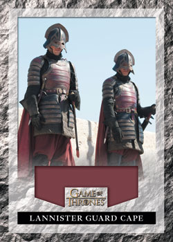 Lannister Guard Cape Game of Thrones Relic card
