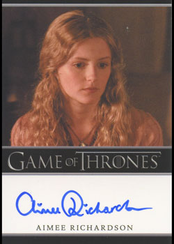 Aimee Richardson as Mycella Baratheon Autograph card