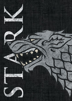 House Stark Game of Thrones Family Sigil card