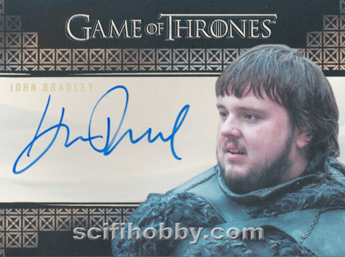 John Bradley as Samwell Tarly Valyrian Autograph card