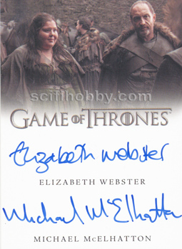 Michael McElhatton-E. Webster Dual Autograph card