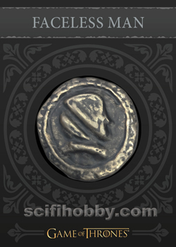 Faceless Man Coin Pin/Coin card