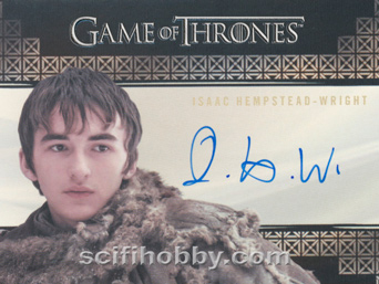 Isaac Hempstead-Wright as Bran Stark Valyrian Autograph card