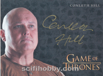 Conleth Hill as Lord Varys Gold Autograph card