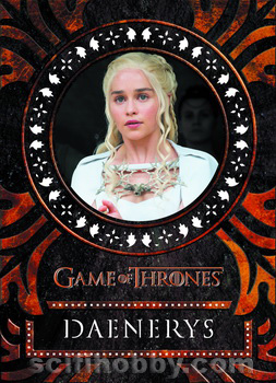 Daenerys Targaryen Laser Cut card