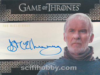 Ian McEIhinney as Ser Barristan Selmy Valyrian Autograph card