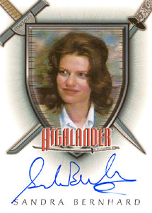 Sandra Bernhard as Carolyn Marsh Autograph card