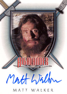 Matt Walker as Ian MacLeod Autograph card