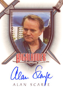 Alan Scarfe as Craig Webster Autograph card