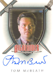 Tom McBeath as Coleman Autograph card