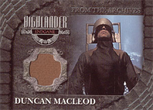 Adrian Paul costume card from Highlander: Endgame 