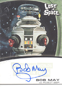 Bob May as The Robot Case Topper Autograph Card