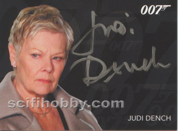 Judi Dench Silver Signature Series Autograph Card 6-Case Incentive