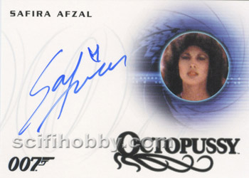 Safira Afzal as Octopussy Girl in Octopussy Autograph card