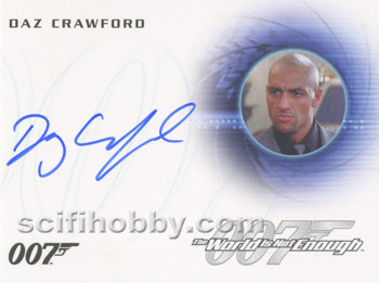 Daz Crawford as Zukovsky's Henchman in The World Is Not Enough Autograph card