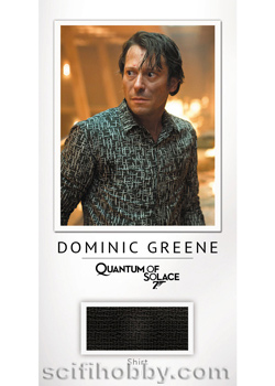 Dominic Greene from Quantum of Solace Relic card
