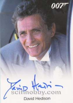 David Hedison as Felix Leiter in Licence To Kill Autograph card