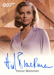 Honor Blackman as Pussy Galore in Goldfinger Autograph card