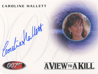 Caroline Hallett Autograph card