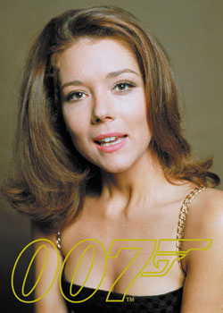 Diana Rigg as Tracy Di Vicenzo in On Her Majesty's Secret Service 007 Gold Gallery card