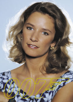 Caroline Bliss as Miss Moneypenny 007 Gold Gallery card