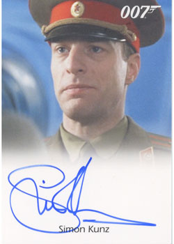 Simon Kunz Autograph card