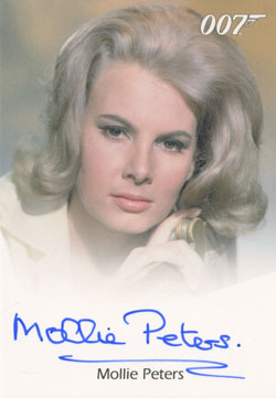 Mollie Peters Autograph card