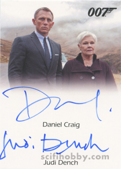 Daniel Craig /Judi Dench Dual Autograph Card 9-Case Incentive