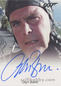 Glyn Baker in The Living Daylights Autograph card