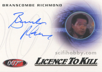 Branscombe Richmond in Licence To Kill Autograph card