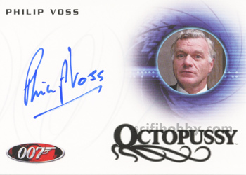 Philip Voss in Octopussy Autograph card