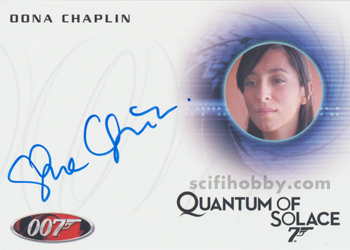 Oona Chaplin in Quantum of Solance Autograph card