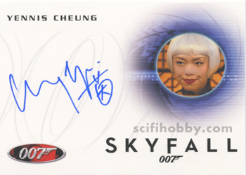 Yennis Cheung in Skyfall Autograph card