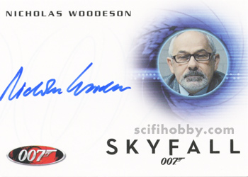 Nicholas Woodeson in Skyfall Autograph card