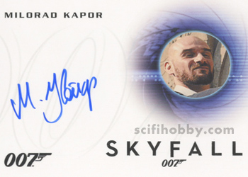 Milorad Kapor in Skyfall Autograph card