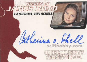 Catherina von Schell in On Her Majesty's Secret Service Autograph card