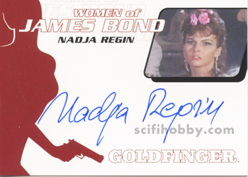 Nadja Regin in Goldfinger Autograph card