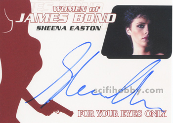 Sheena Easton in For Your Eyes Only Autograph card