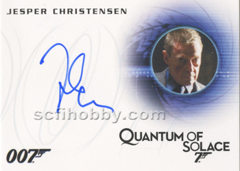 Jesper Christensen as Mr. White in Quantum of Solace Autograph card
