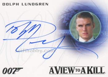 Dolph Lundgren as Venz in A View To A Kill Autograph card