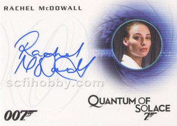 Rachel McDowall as Flight Attendant in Quantum of Solace Autograph card
