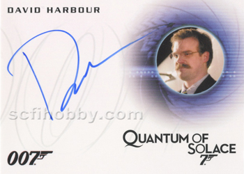 David Harbour as Gregg Beam in Quantum of Solace Autograph card