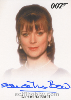 Samantha Bond as Miss Moneypenney in GoldenEye Autograph card