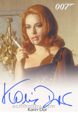Karin Dor as Helga Brandt in You Only Live Twice Autograph card