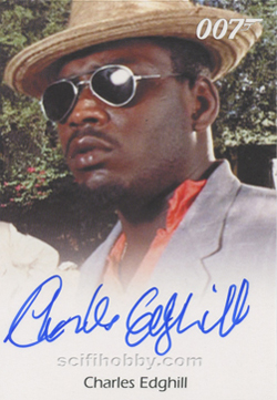 Charles Edghill as One of The Three Blind Men in Dr. No Autograph card