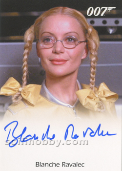 Blanche Ravalec as Dolly in Moonraker Autograph card
