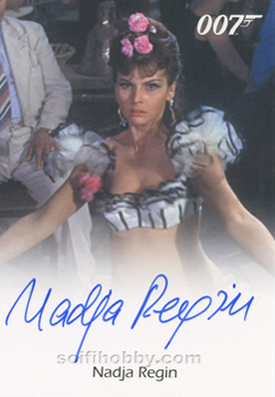 Nadja Regin as Bonita in Goldfinger Autograph card