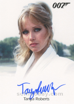 Tanya Roberts as Stacey Sutton in A View To A Kill Autograph card